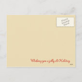 彼の研修会のサンタ シーズンポストカード (裏面)