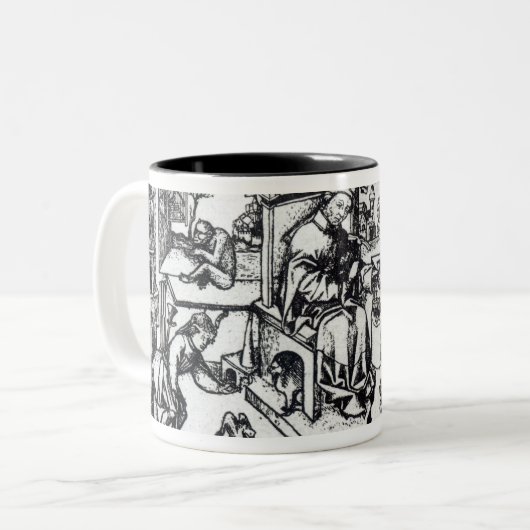 彼の研修会の金細工人としてSt. Eligius ツートーンマグカップ (正面左)