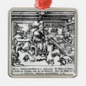 彼の研修会の金細工人としてSt. Eligius メタルオーナメント (正面)