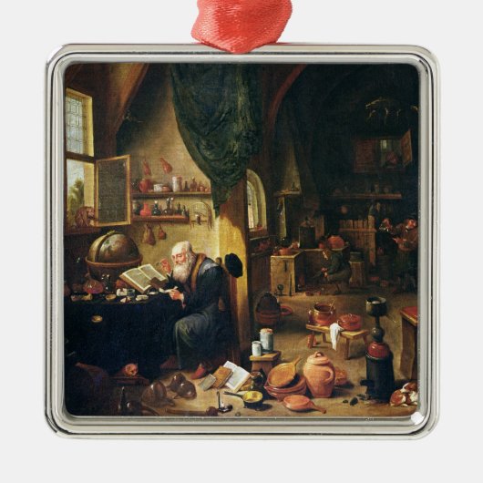 彼の研修会の錬金術師 メタルオーナメント (正面)