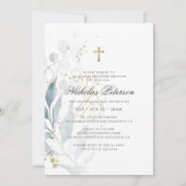 彼の確認 |葉の金ゴールドクロス 招待状 (正面)