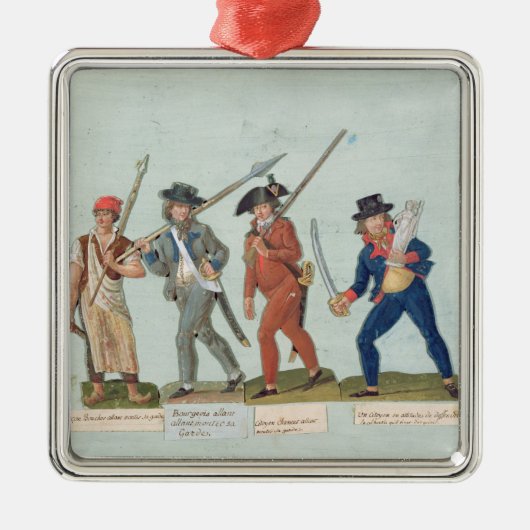 彼の管をつけるCulotte Sans メタルオーナメント (正面)