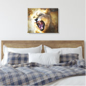 彼の精神に火を放つ キャンバスプリント (インサイチュ (寝室))