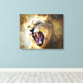 彼の精神に火を放つ キャンバスプリント (インサイチュ (ウッドフロア))