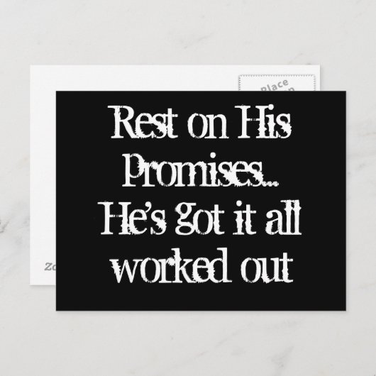 彼の約束を守れ ポストカード (正面/裏面)