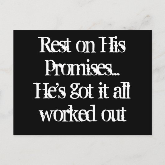 彼の約束を守れ ポストカード (正面)