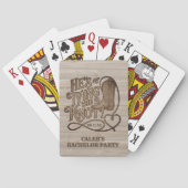 彼の結婚前の最後の夜のカントリーカウボーイ・パーティ トランプ (裏面)