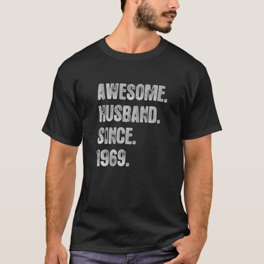 彼の結婚夫Siにとって53素晴らし周年 Tシャツ (正面)