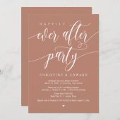 彼の結婚駆け落ち、パーティーを待ち望んでいた自然。 招待状 (正面/裏面)