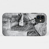 彼の網(b/wのphoを運んでいる漁師のポートレート Case-Mate iPhoneケース (裏面(横))