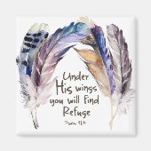 彼の翼の下に避難を見つけるだろう、磁石 マグネット (正面)