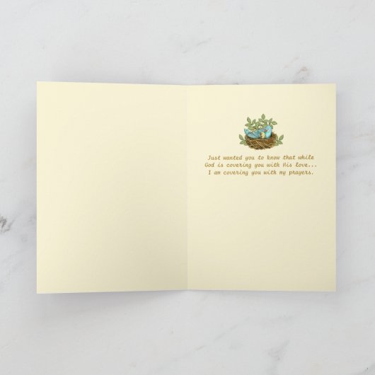 彼の翼の勇気付けられるカードの影 カード (内部)