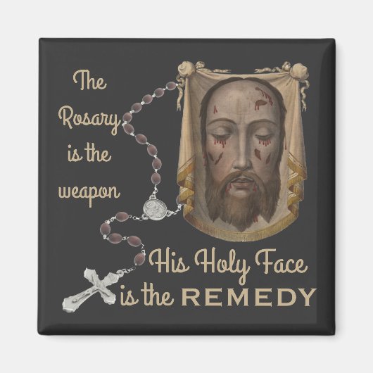 彼の聖なる顔は救済の磁石だ マグネット (正面)