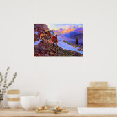 彼の肉男vsグリズリー・チャールズ・マリオン・ラッセル ポスター (キッチン)