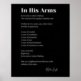 彼の腕の中で愛の詩の壁の芸術の装飾ポスター ポスター
