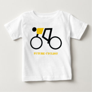 彼の自転車に乗った将来のサイクカスタムリスト ベビーTシャツ