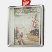 彼の船のSt.ブレンダン メタルオーナメント (左)