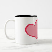 彼の良い半分の彼女+彼(1 / 2) ツートーンマグカップ (左)