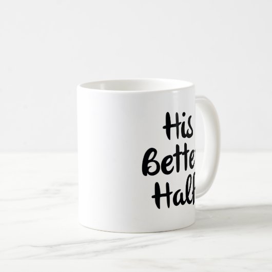 彼の良い半分 コーヒーマグカップ (正面右)