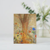 彼の若い頃のオディロン・レドン・ブッダ ポストカード (スタンド正面)