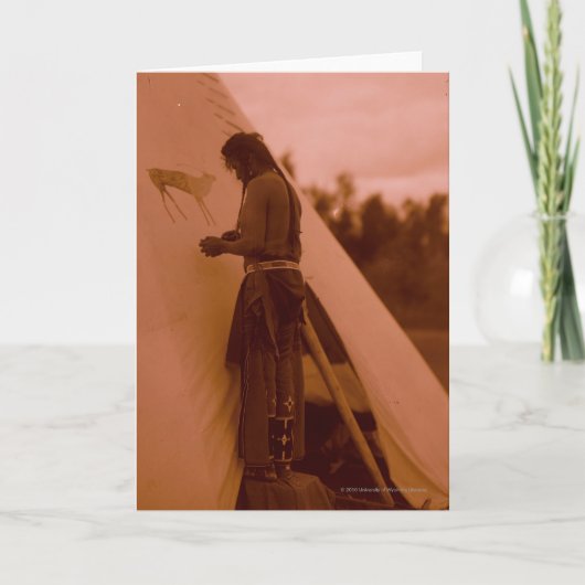 彼の薬の印を絵を描くこと カード (正面)