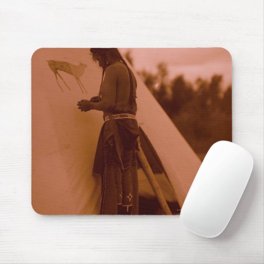 彼の薬の印を絵を描くこと マウスパッド (マウス)