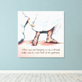 彼の衣服の裾 キャンバスプリント (インサイチュ (ウッドフロア))