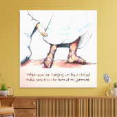 彼の衣服の裾 キャンバスプリント (インサイチュ (リビング))