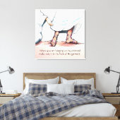 彼の衣服の裾 キャンバスプリント (インサイチュ (寝室))