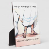 彼の衣服の額の縁 フォトプラーク (側面)