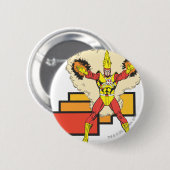 彼の要素の中で起こる火の嵐 缶バッジ (正面&裏面)