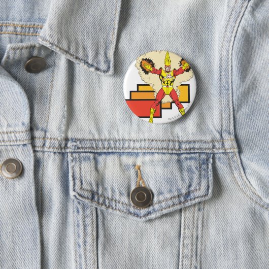 彼の要素の中で起こる火の嵐 缶バッジ (インサイチュ)