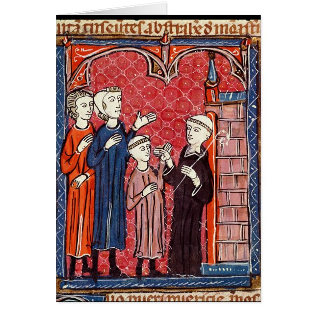 彼の親によって修道院に持って来られる子供 (正面)