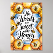 彼の言葉はハニークリスチャンのウォールアートのように甘い ポスター (正面)