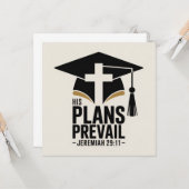 彼の計画はキリスト教の卒業を勝ち取る カード (正面/裏面インサイチュ)