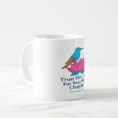 彼の計画を信頼Hummingbird & Lotus Mug コーヒーマグカップ (正面左)