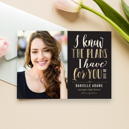 彼の計画 編集可能 カラー 卒業発表 案内状