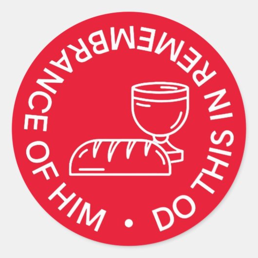 彼の記憶Communionステッカー ラウンドシール (正面)