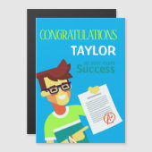 彼の試験の成功おめでとう-カスタマイズ可能 (正面/裏面)