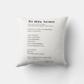 彼の詩の装飾は クッション (裏面)