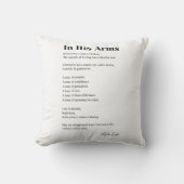 彼の詩の装飾は クッション (正面)