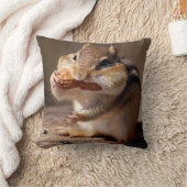 彼の詰めるシマリス顔 クッション (ブランケット)