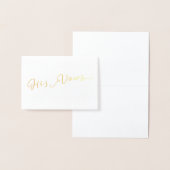 彼の誓約の婚礼の日の誓約カード 箔カード (ディスプレー)