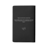 彼の誓結婚い書のミニマリスト脚本 ラージMoleskineノートブック (裏面)