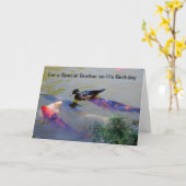 彼の誕生日の特別な兄弟のため カード (黄色い花)