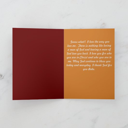 彼の誕生日カード カード (内部)