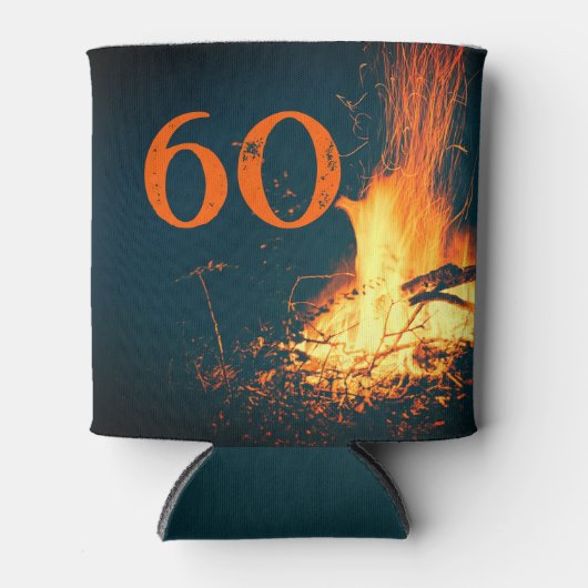 彼の誕生日年齢の誕生日パーティーを焚き火 缶クーラー (正面)