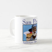 "彼の貝の電話のPaisano " コーヒーマグカップ (正面左)