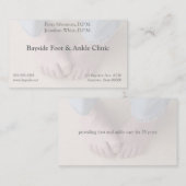 彼の足の名刺を心配している人 名刺 (正面/裏面)