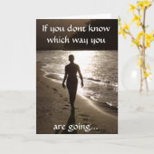 彼の足跡の挨拶状 カード (黄色い花)